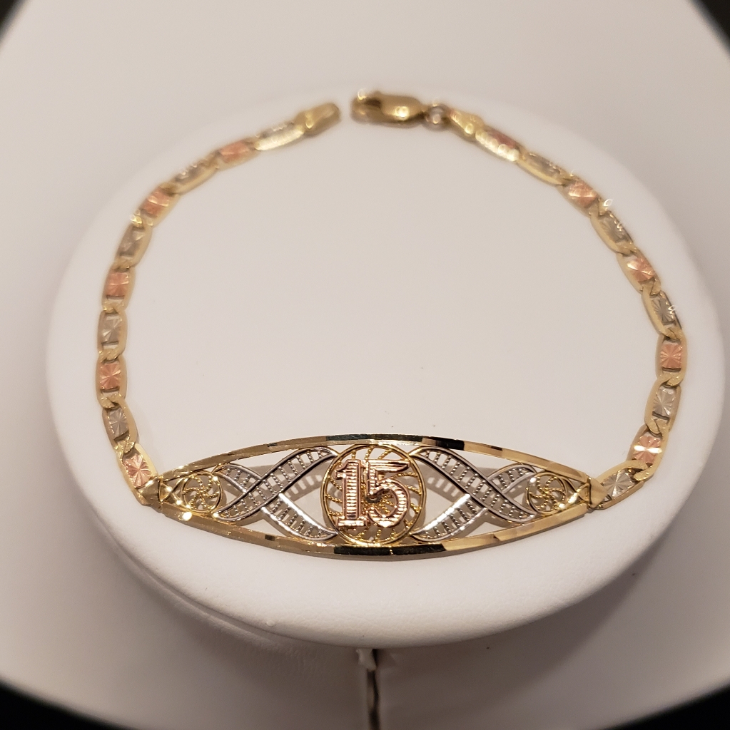14kt Gold 15 Anios Bracelet